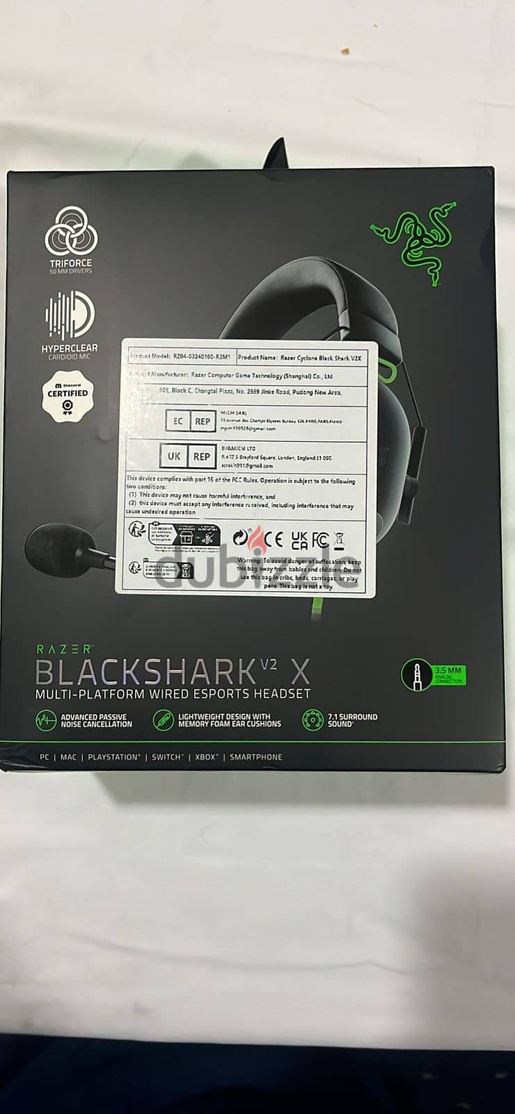 Razer Black Shark Headphone سماعة جيمينج جديدة 3