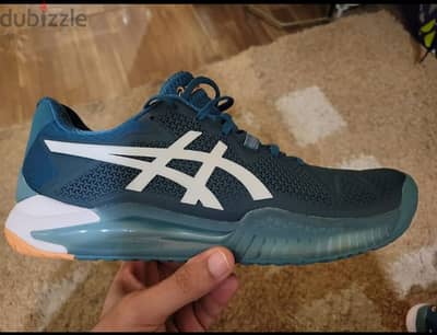 asics gel resolution 8 tennis shoes / size 44