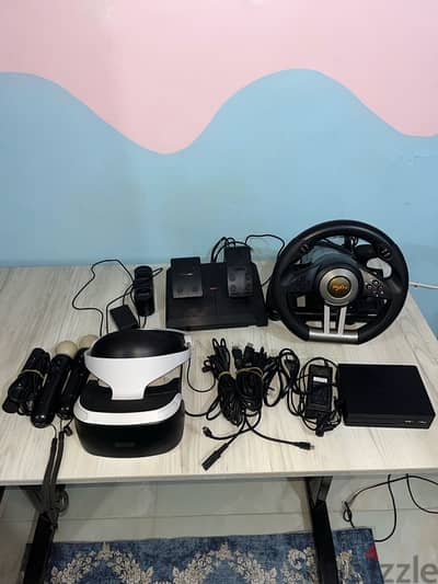 VR headset+ PXN wheel