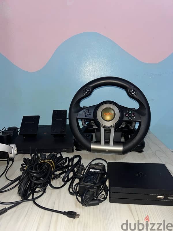 VR headset+ PXN wheel 1