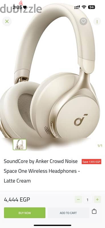 SoundCore by Anker Crowd Noise Space One Wireless Headphones