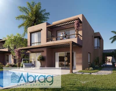 For sale, a villa with a lagoon view, installments over 10 years, Hacienda Blue, the first launch of the project at the opening price