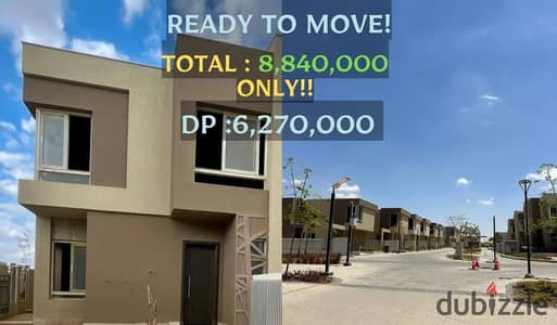 One of the most Cheapest Ready To move Townhouse Corner at Badya Palm Hills total 8,840,000 Million Only!!