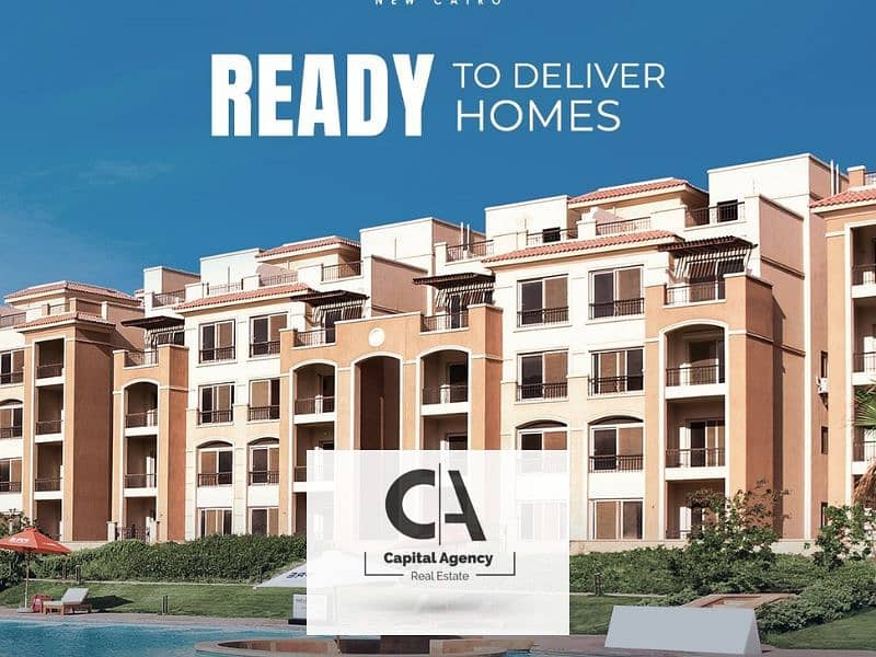 Ready to move apartment with 10% down payment in Fifth Settlement, View Landscape, in the heart of New Cairo - Stone Residence 0