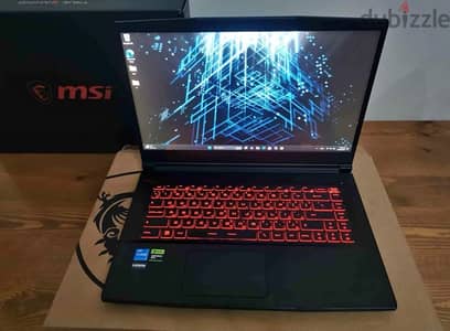 gaming msi labtop gf63thin core i5 11400H 6core