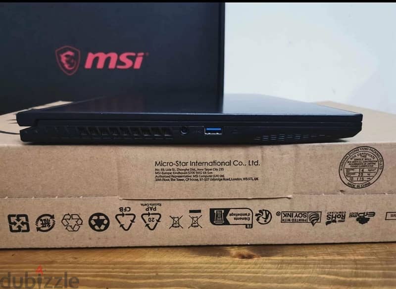 gaming msi labtop gf63thin core i5 11400H 6core 8