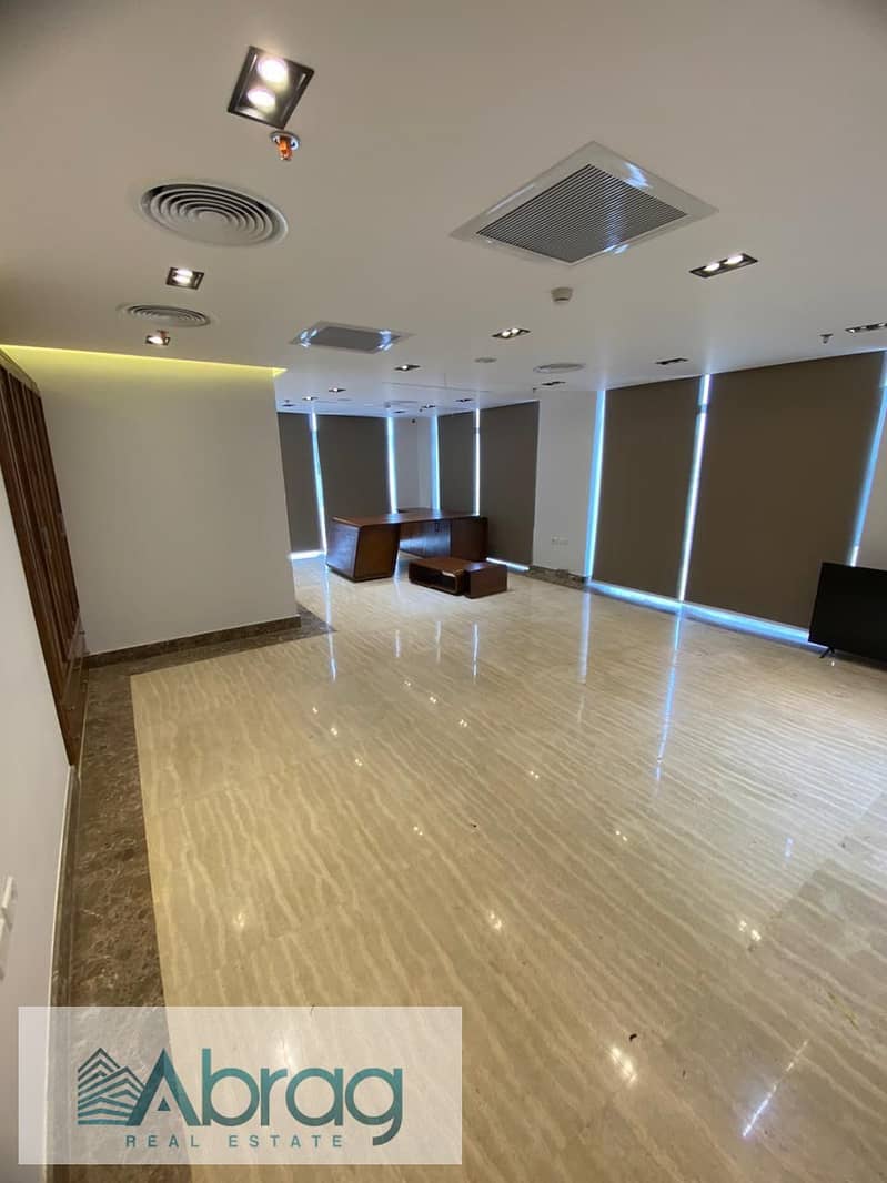 For rent a 700 sqm administrative building with finishing and air conditioning, suitable for major companies, in a prime location, Sheikh Zayed 0