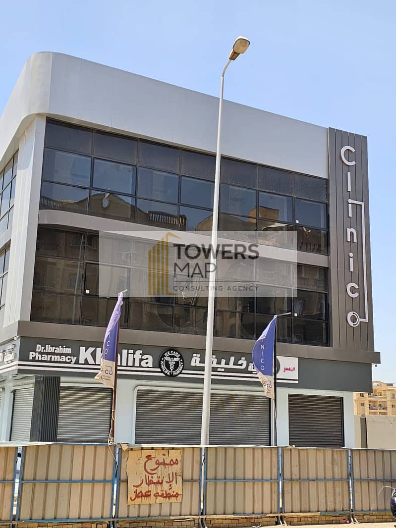 Clinic 57 M for Rent New Cairo / Fully Finished with AC's - North 90st 0