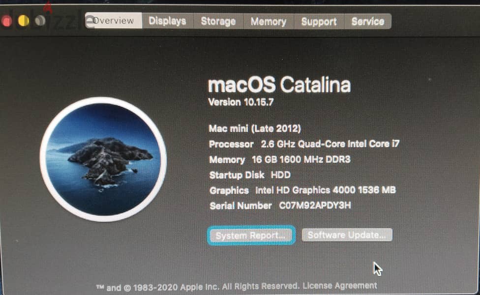 Mac mini 2TB Ram 16 4