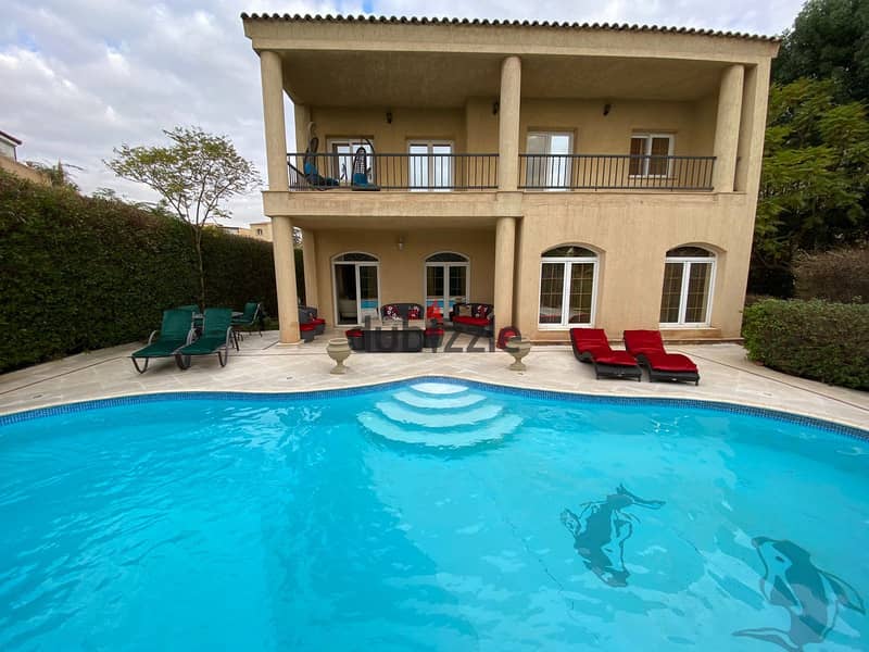 Villa for rent furnished in madinty Model( w )Documentary Color with swimming pool High-end brushes 0