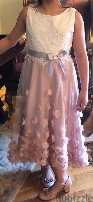 monsoon flower girl soirée dress size 11