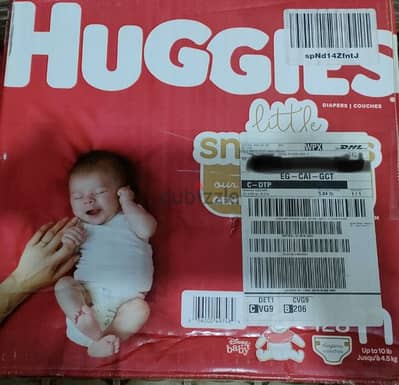 Huggies new born 128 diapers