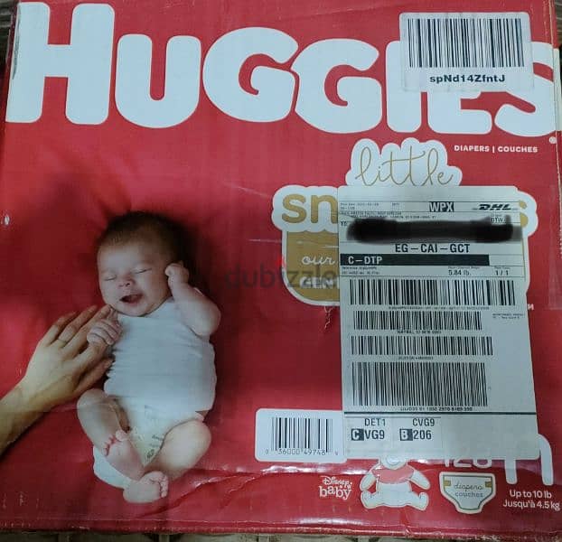 Huggies new born 128 diapers 0