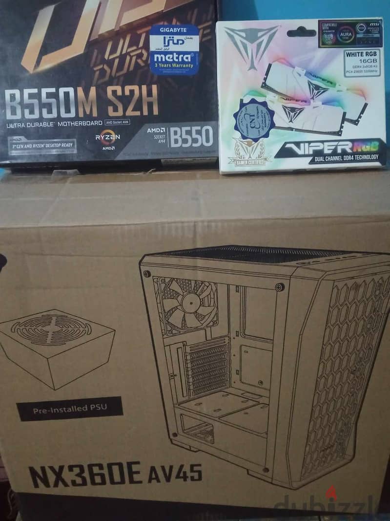 تجميعه زيروProcessor  Ryzen 5pro 4650G Motherboard B550M 1