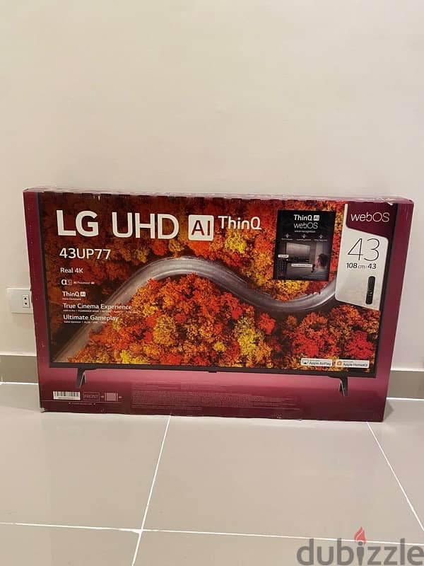 شاشه LG 43 inch للبيع او للبدل ب 65 inch 1