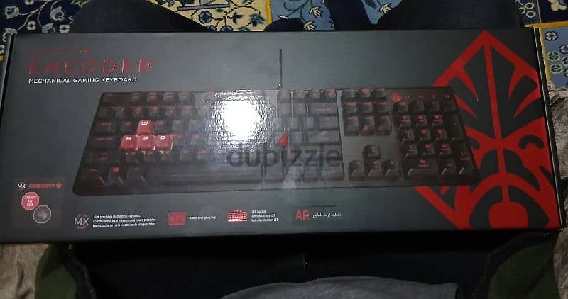 HP OMEN ENCODER Mechanical Keyboard Cherry MX Red Switch NEW SEALED 1