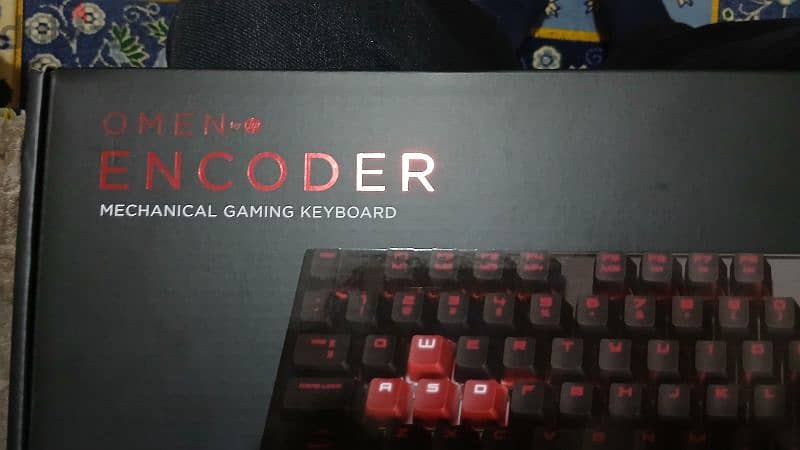 HP OMEN ENCODER Mechanical Keyboard Cherry MX Red Switch NEW SEALED 2