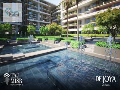 At the lowest price, own a garden view apartment in the capital, De Joya 4 Compound #taj misr