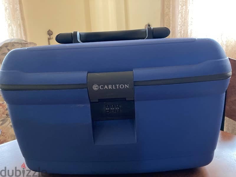 CARLTON hard vanity case makeup bag 1