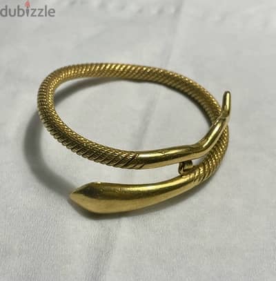 21K Yellow Gold Snake Bracelet