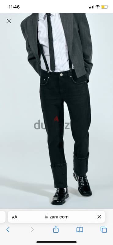 Zara black slim fit jeans 0