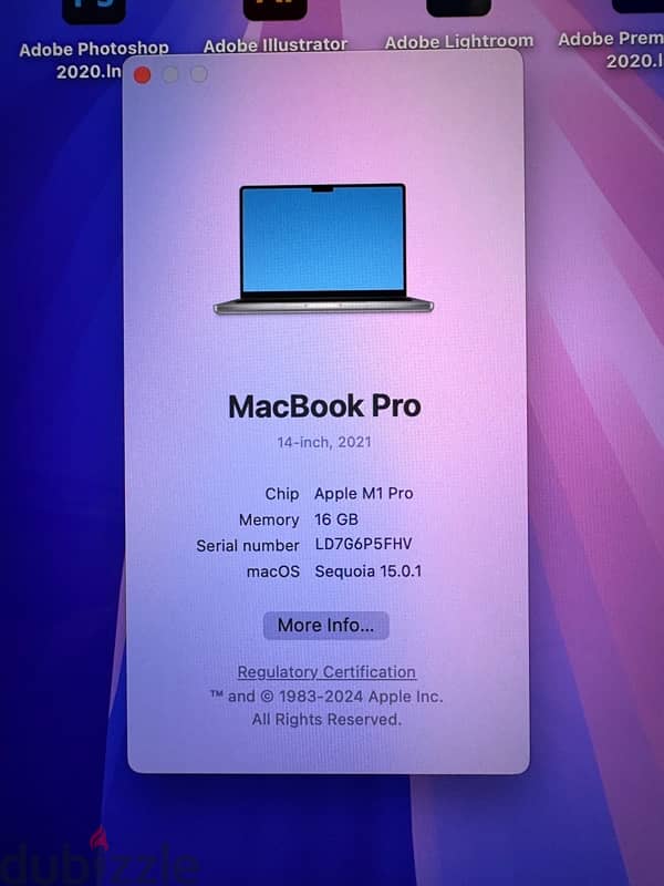 2021 Apple MacBook Pro M1 Pro chip 14.2- inch 4