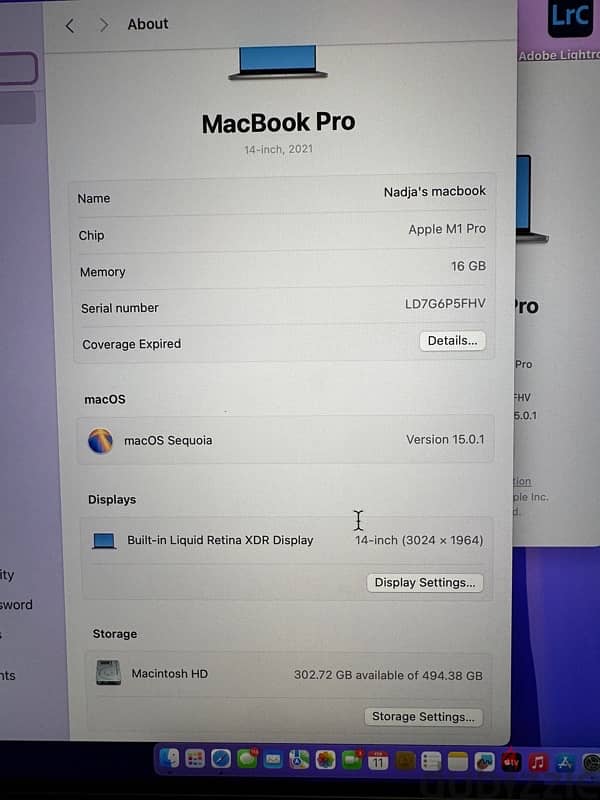 2021 Apple MacBook Pro M1 Pro chip 14.2- inch 5