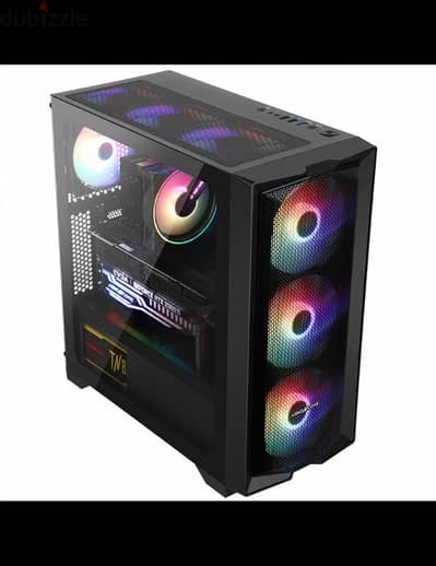 كيسة ABKONCORE H450X RGB 4 Fan معاها باور power :  MT 700 W