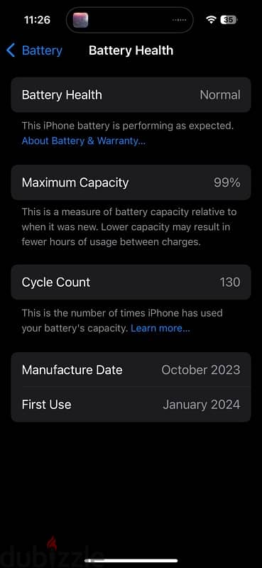 Apple Iphone 15 Pro 128gb 99% battery 1