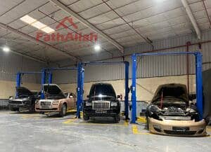 Service and maintenance center for cars in the fifth assembly