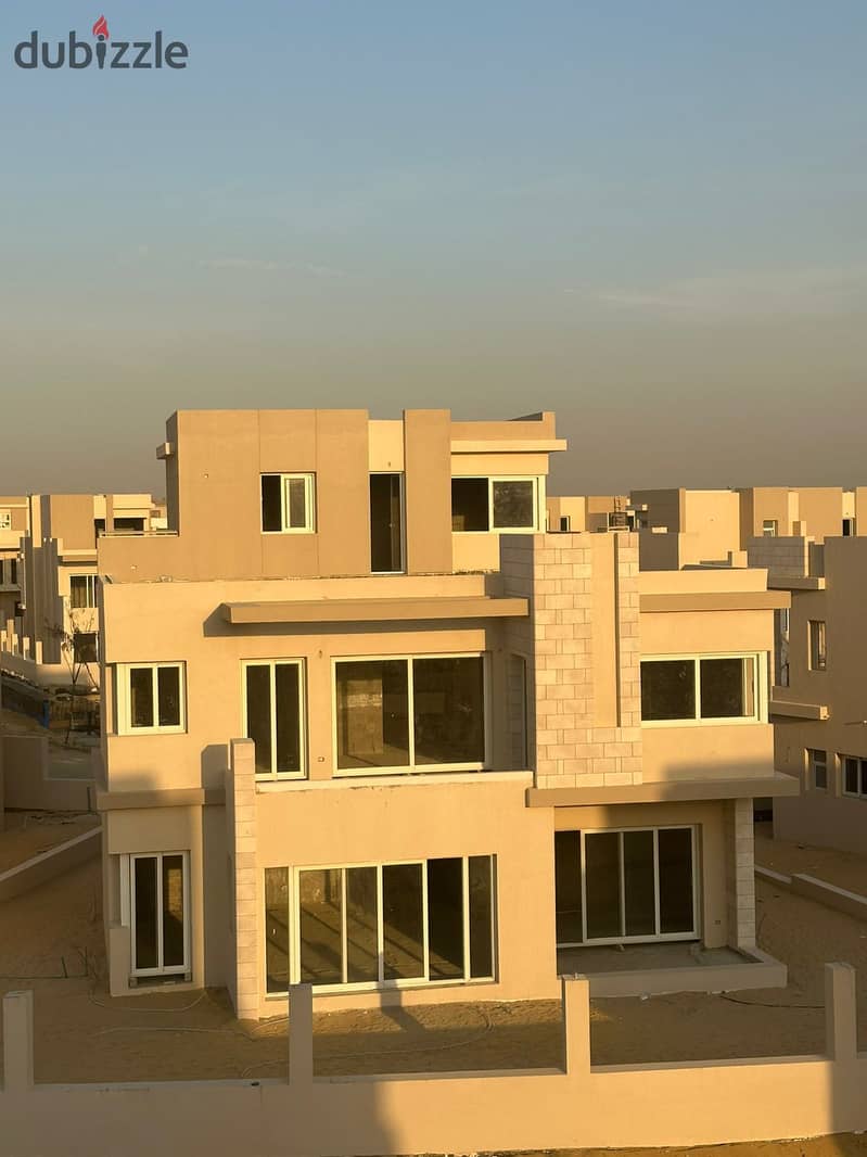 Villa for sale immediately in a landscape view in Sheikh Zayed in front of Al-Jazira Club in installments 0