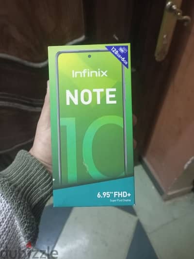 Infinix note 10 128 gb 6 ram بحاله جيده جدا