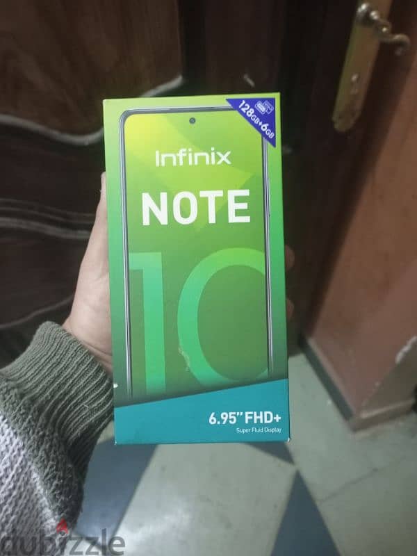 Infinix note 10 128 gb 6 ram بحاله جيده جدا 0