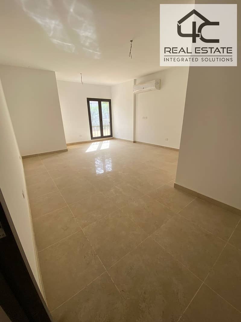 Apartment 122m with garden 100m ready to move fully finished with ac/s and dressing in prime location and the first residence in Fifth Square Compound 0