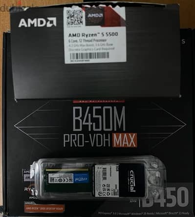 b450m PRO VDH MAX+32gb Crucial Ram+600w thermaltake psu