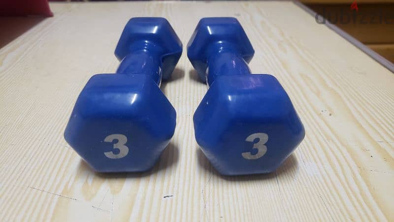 Dumbbells 3 Kg ( 2 pieces) دامبلز ٣ كيلو 1