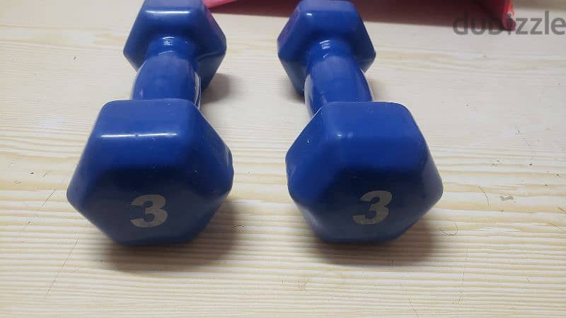 Dumbbells 3 Kg ( 2 pieces) دامبلز ٣ كيلو 3