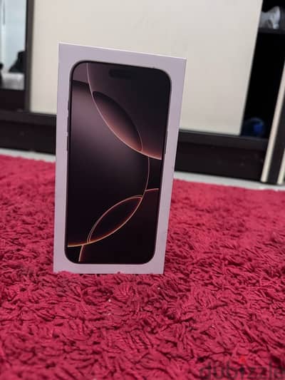 Sealed iPhone 16 Pro Max 256 GB - Dessert Titanium-- خالص الضريبة