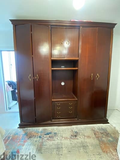 wardrobe for clothes in very good condition real wood