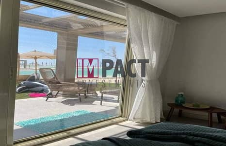 apartment for sale, distinctive view on the sea, ground floor with large garden, in Al Alamein, Mazarine Compound