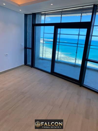 Your apartment is ready for furnishing with a sea view at the lowest price in the market in the Latin Quarter in the New Alamein City, North Coast