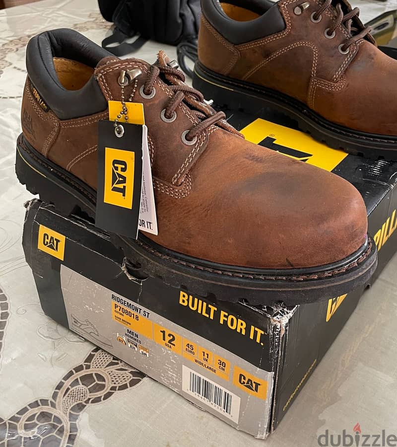 CAT safety shoes - Ridgemont ST - brown - Size 45 1