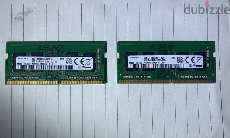 Ram 8 GB DDR4 2*4 1