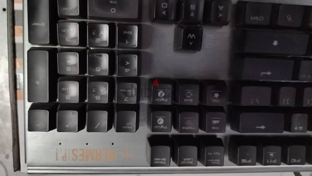 كيبورد keyboard hermes p1 + ماوس Bloody W90 Max RGB Gaming 3