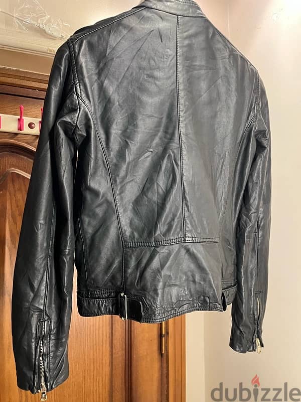 Massimo dutti leather jacket 2