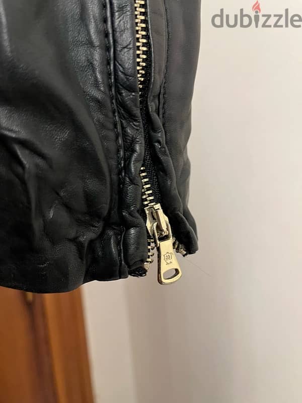 Massimo dutti leather jacket 4