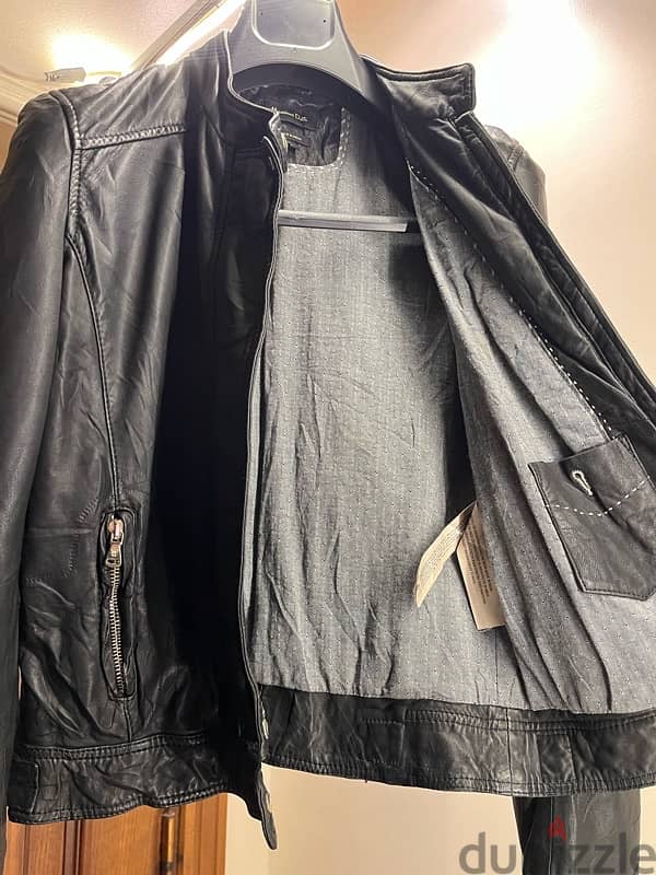 Massimo dutti leather jacket 7