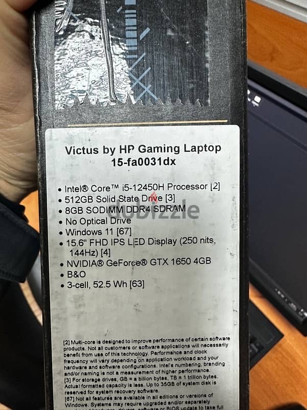 laptop hp victus gaming 12450H 2