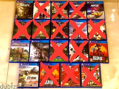 ps4 games-rdr2-nfs heat-jedi-minecraft العاب بلايستيشن ٤