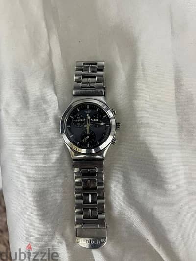 swatch irony stainless steel